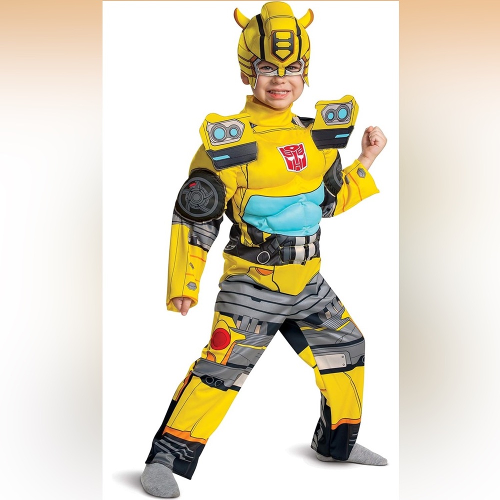 Disguise Yellow and Black Robot Costume for Kids